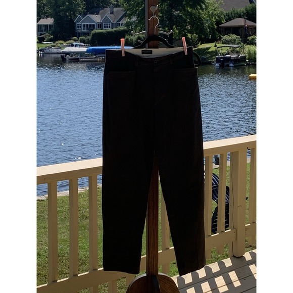 Banana Republic Traveler Jean Mens 33x32 Stretch Flat Canvas Dark Olive - Picture 4 of 4